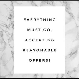 Closet clear out - make offers!